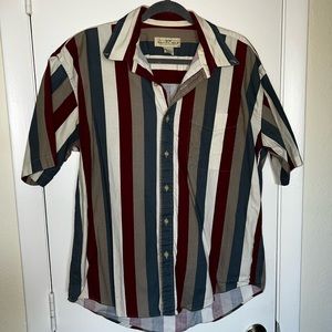 NATURAL ISSUE Striped Button Up Shirt